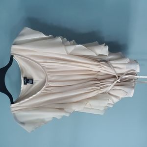 Rue 21 size small blouse in beige. Very pretty.